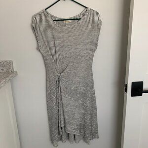 Black & White Knit Casual Dress